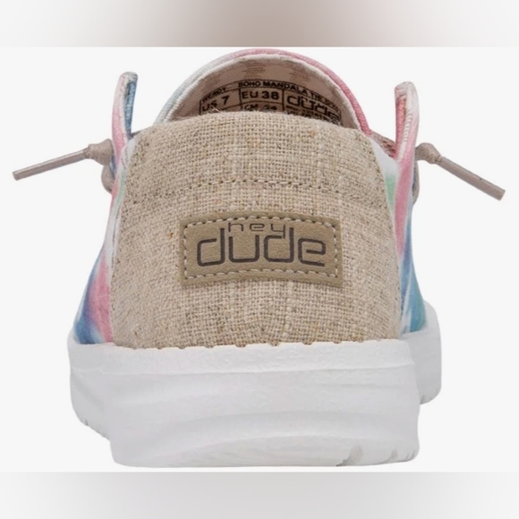 NWT. HEY DUDE  Wendy Boho Girl's Tie-Tyed Casual slip-on shoes - Picture 4 of 4